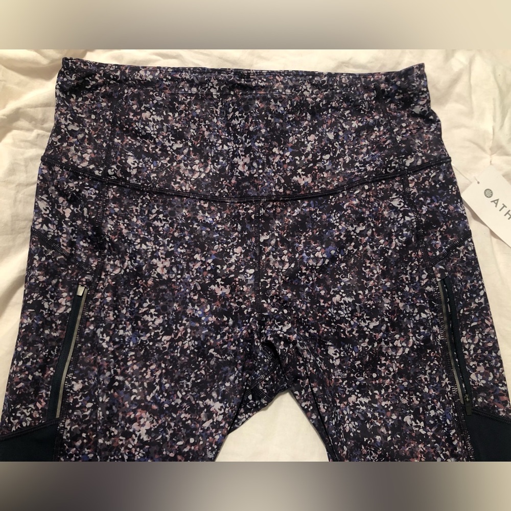 Athleta Rainier printed mesh tights, 2XL